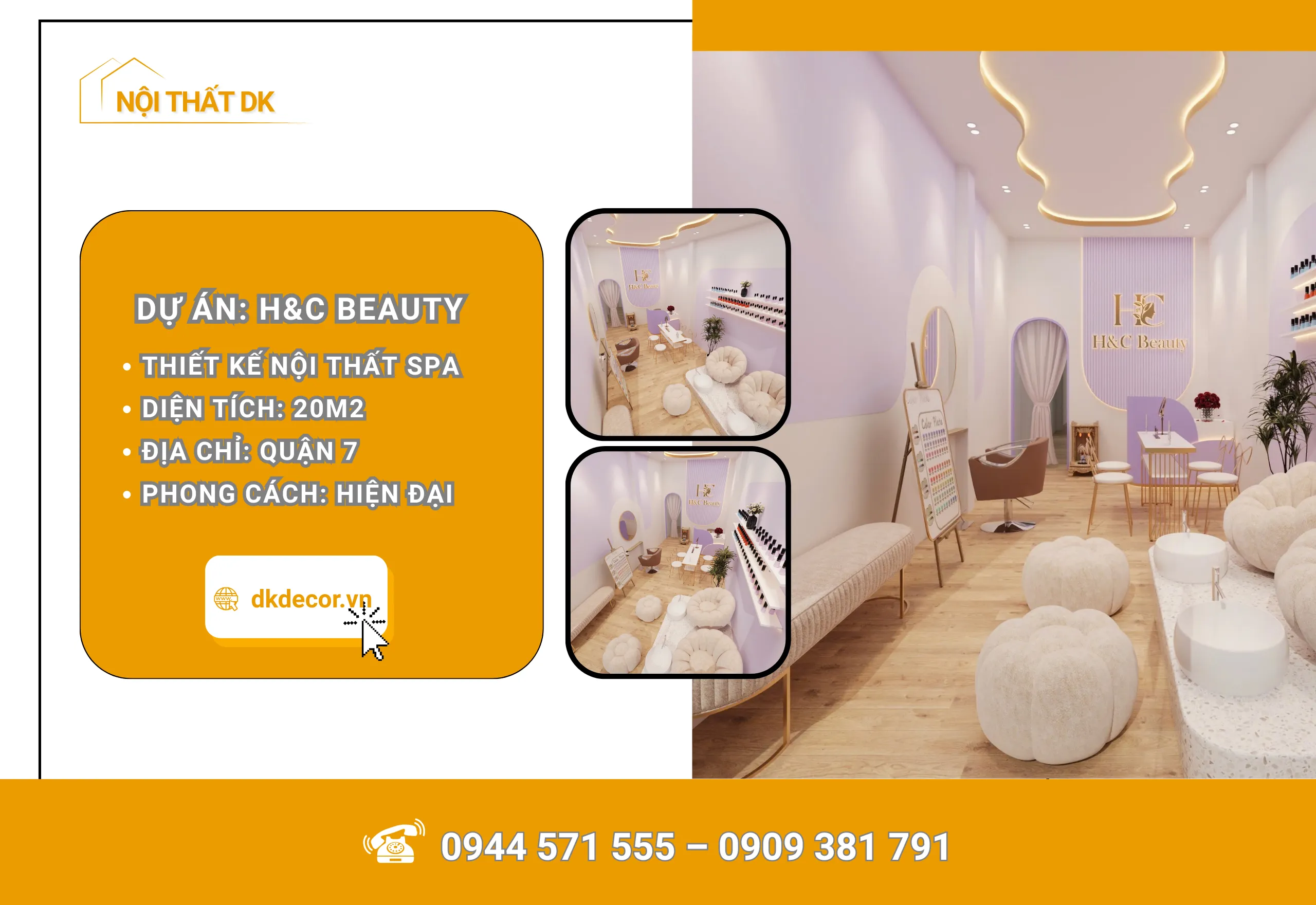 Thiết Kế Tiệm Spa HC Mini 