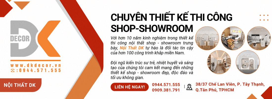 CTA nội thất dk thiết kế thi công shop showroom