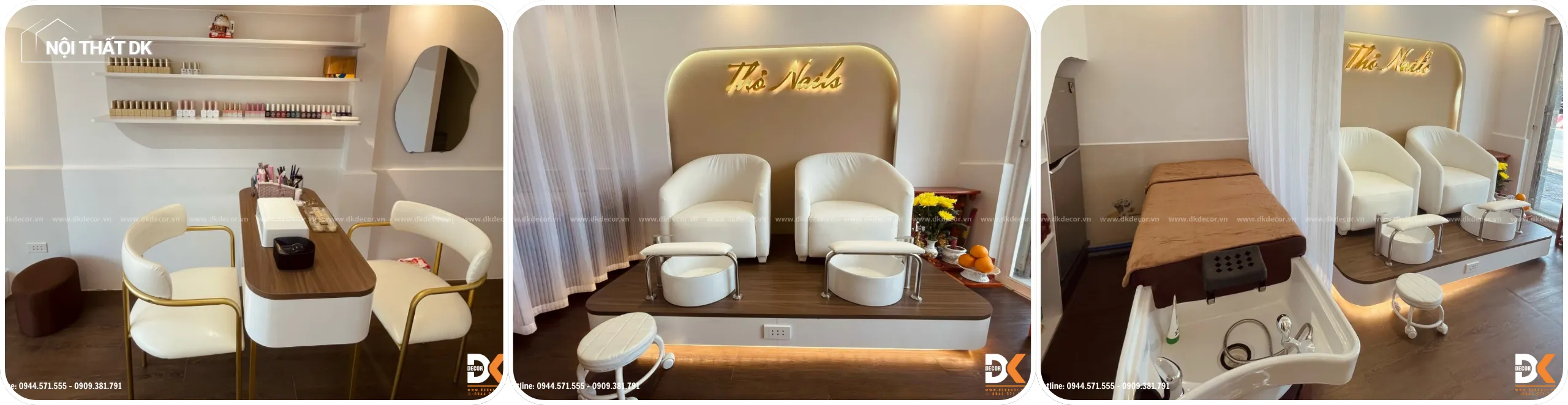 dự án dk thi công tiệm nail thỏ nail quận 7