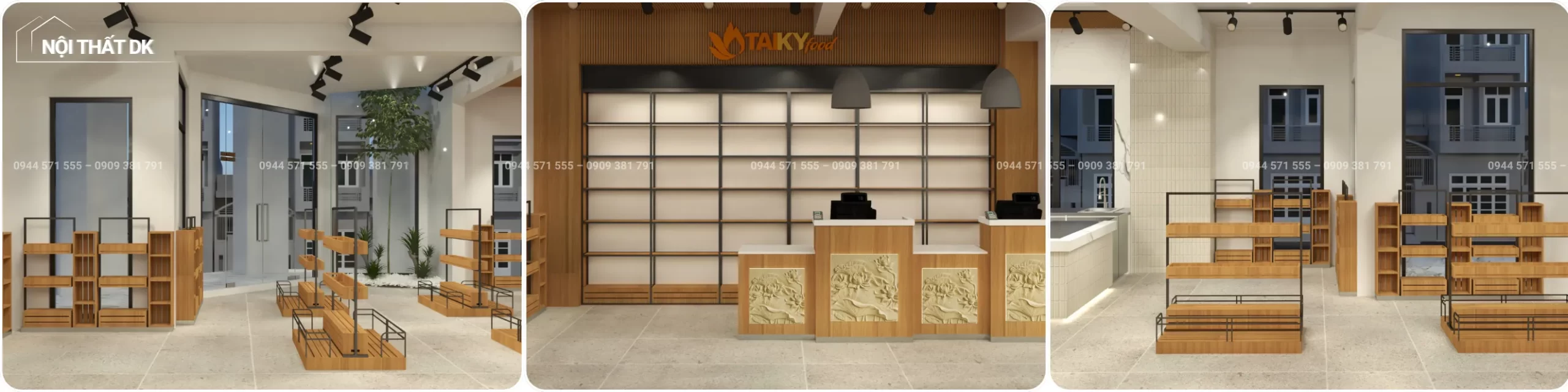 dự án dk thiết kế cửa hàng bánh ngọt tài ký