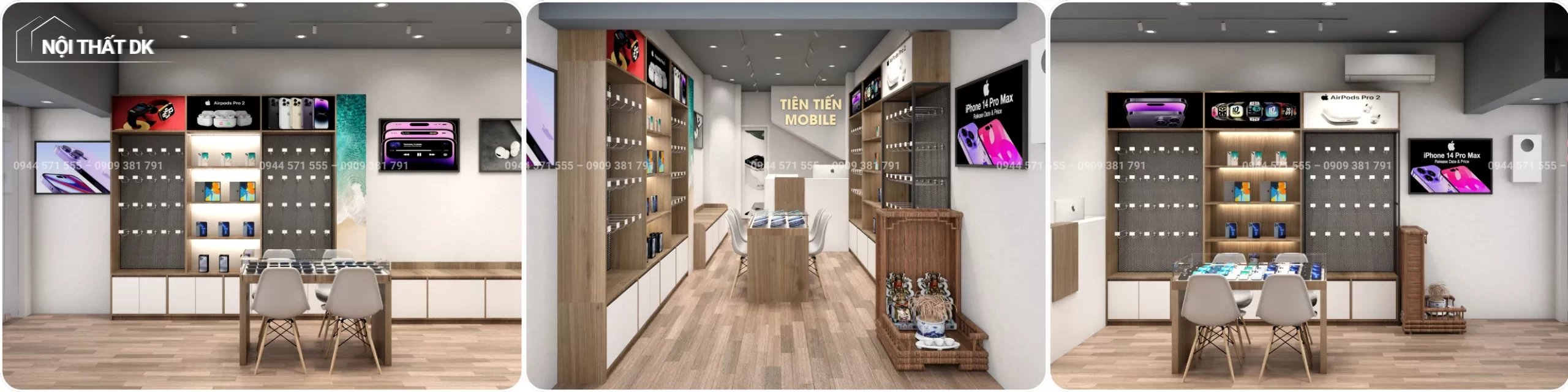 dự án dk thiết kế cửa hàng điện thoại tiên tiến mobile