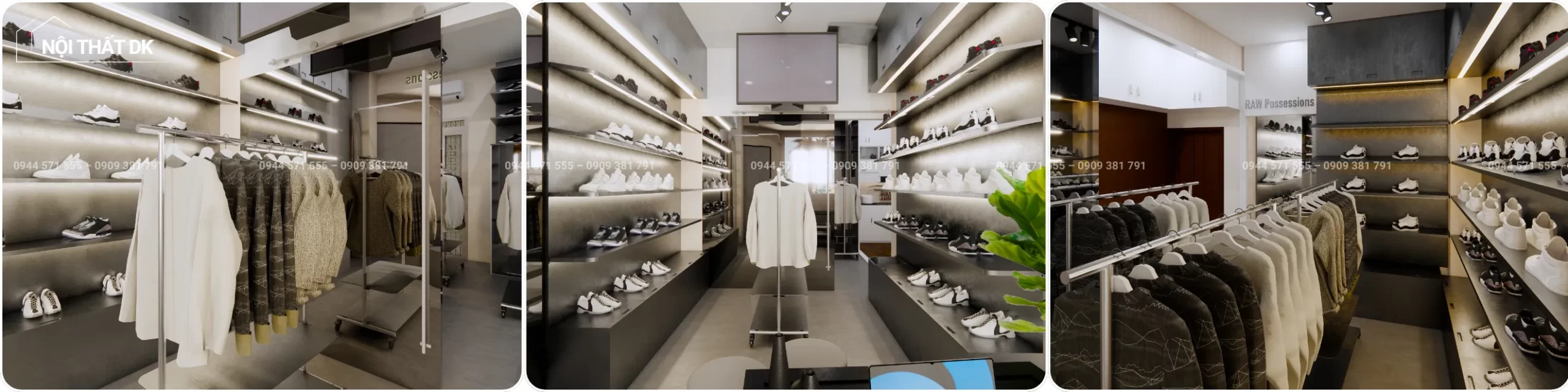 dự án dk thiết kế cửa hàng quần áo R