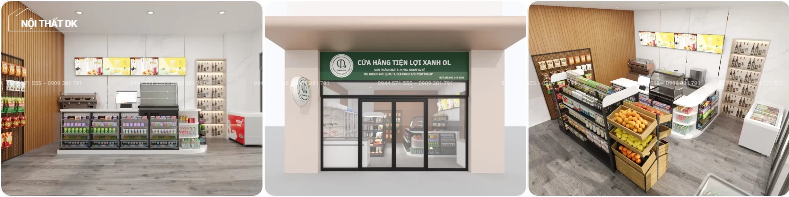 dự án dk thiết kế cửa hàng tiện lợi bình thạnh