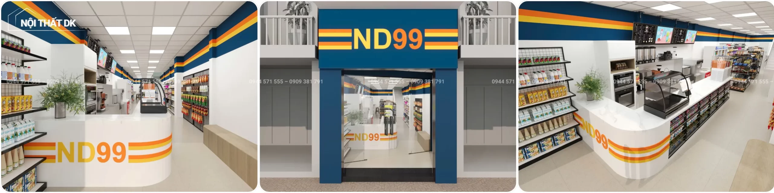 dự án dk thiết kế cửa hàng tiện lợi nd99