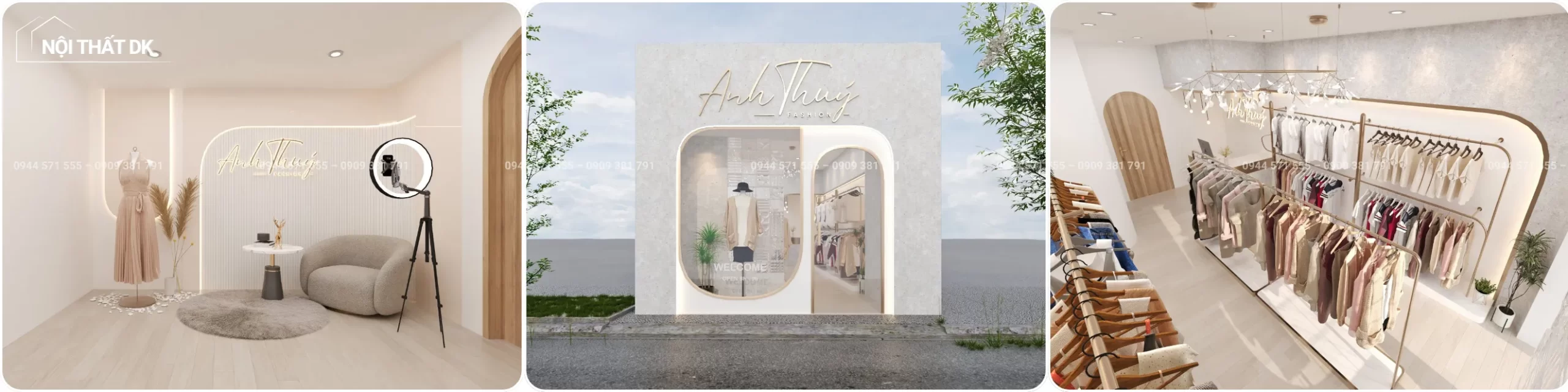 dự án dk thiết kế shop quần áo quận 12