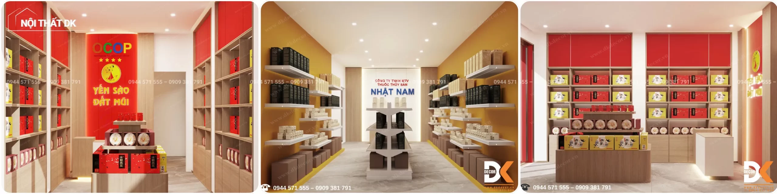 dự án dk thiết kế shop yến sào