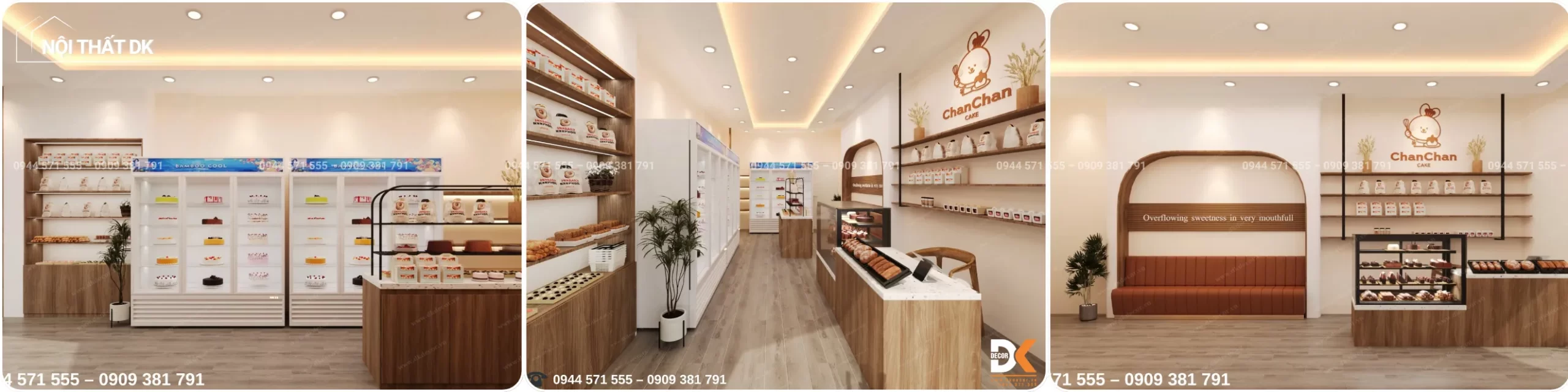 dự án dk thiết kế tiệm bánh chanchan cake