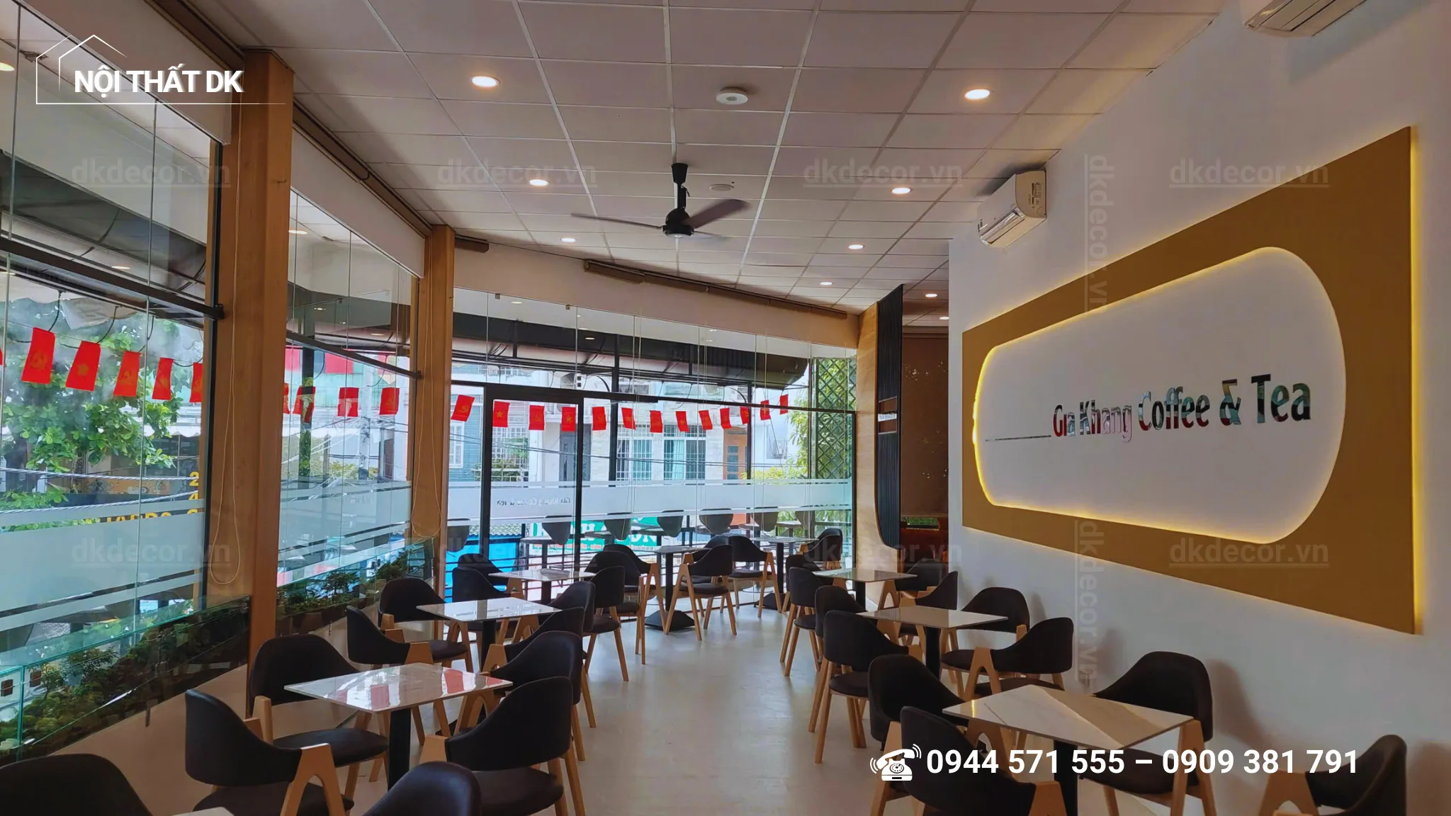 thi công quán coffee gia khang thủ đức 