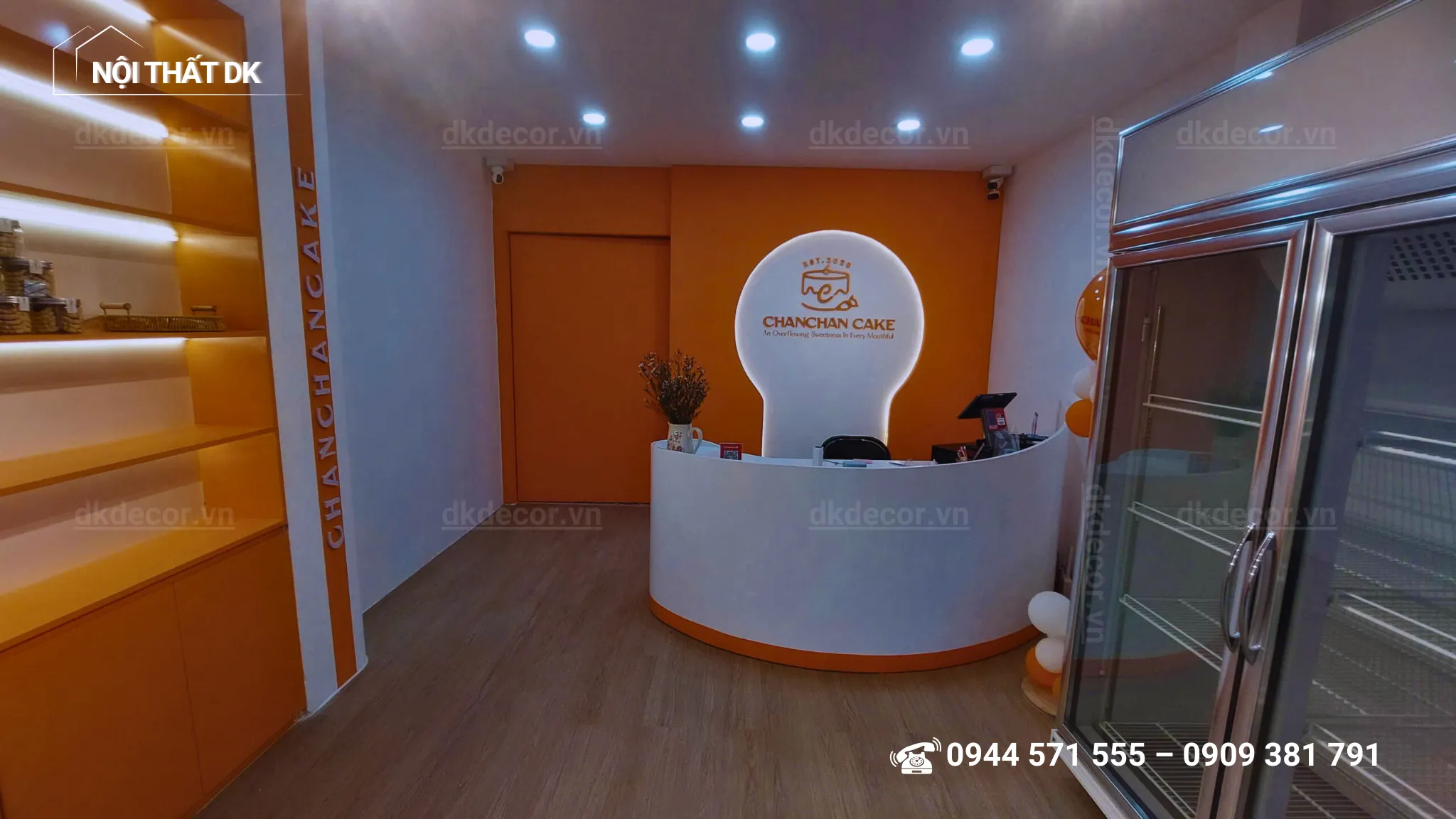 thi công tiệm bánh ngọt chanchan cake 30m2 - tây ninh