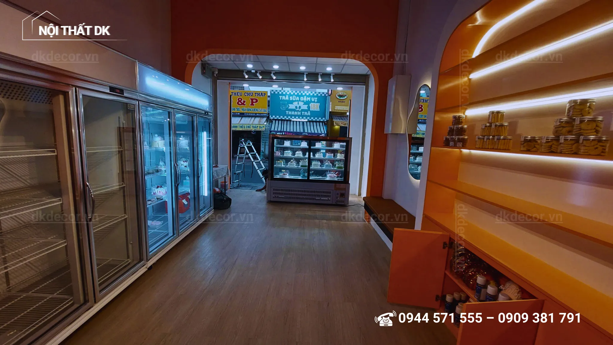 thi công tiệm bánh ngọt chanchan cake