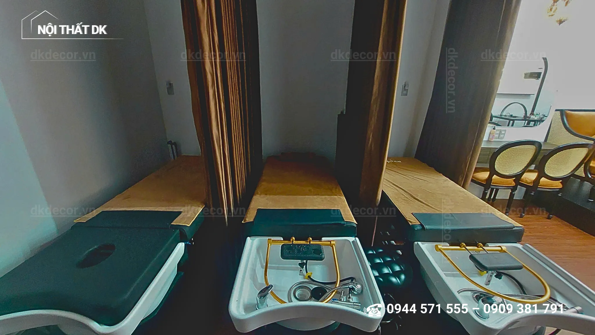 thi công tiệm nail navii quận 1 35m2