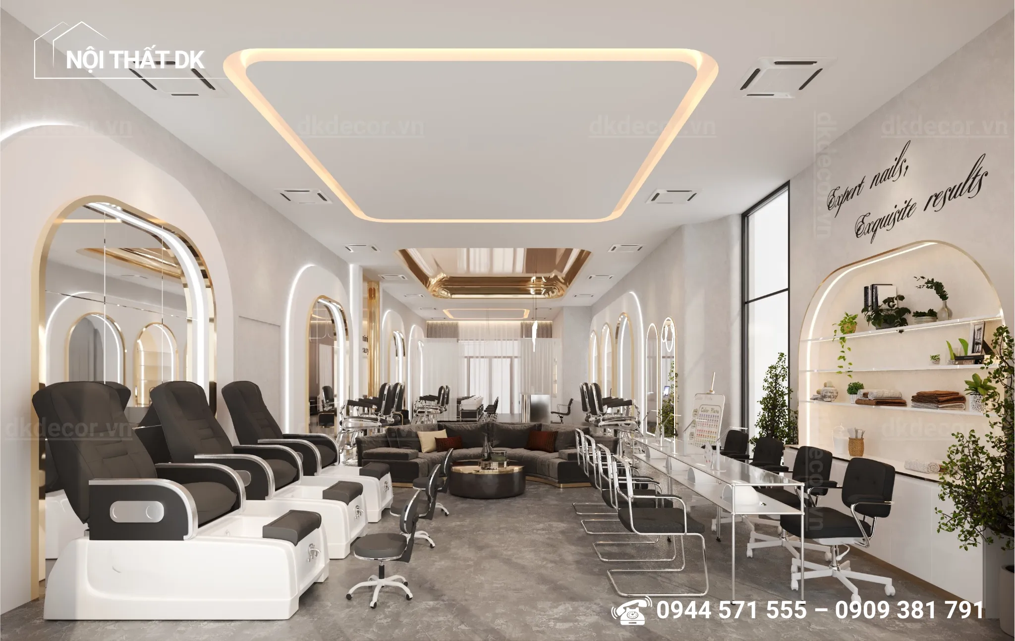 thiết kế salon amimi beauty quận 7