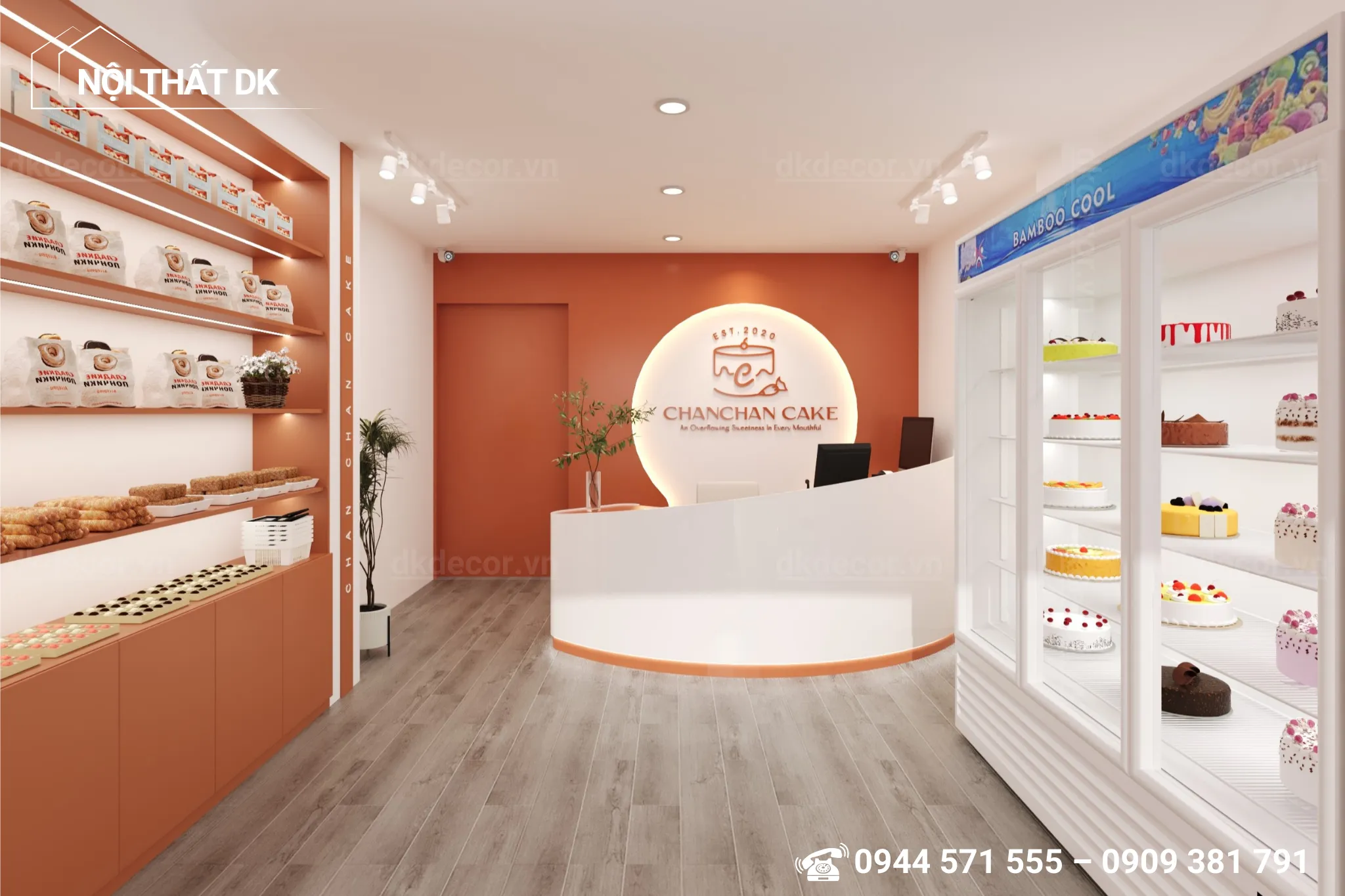 thiết kế tiệm bánh chanchan cake tây ninh