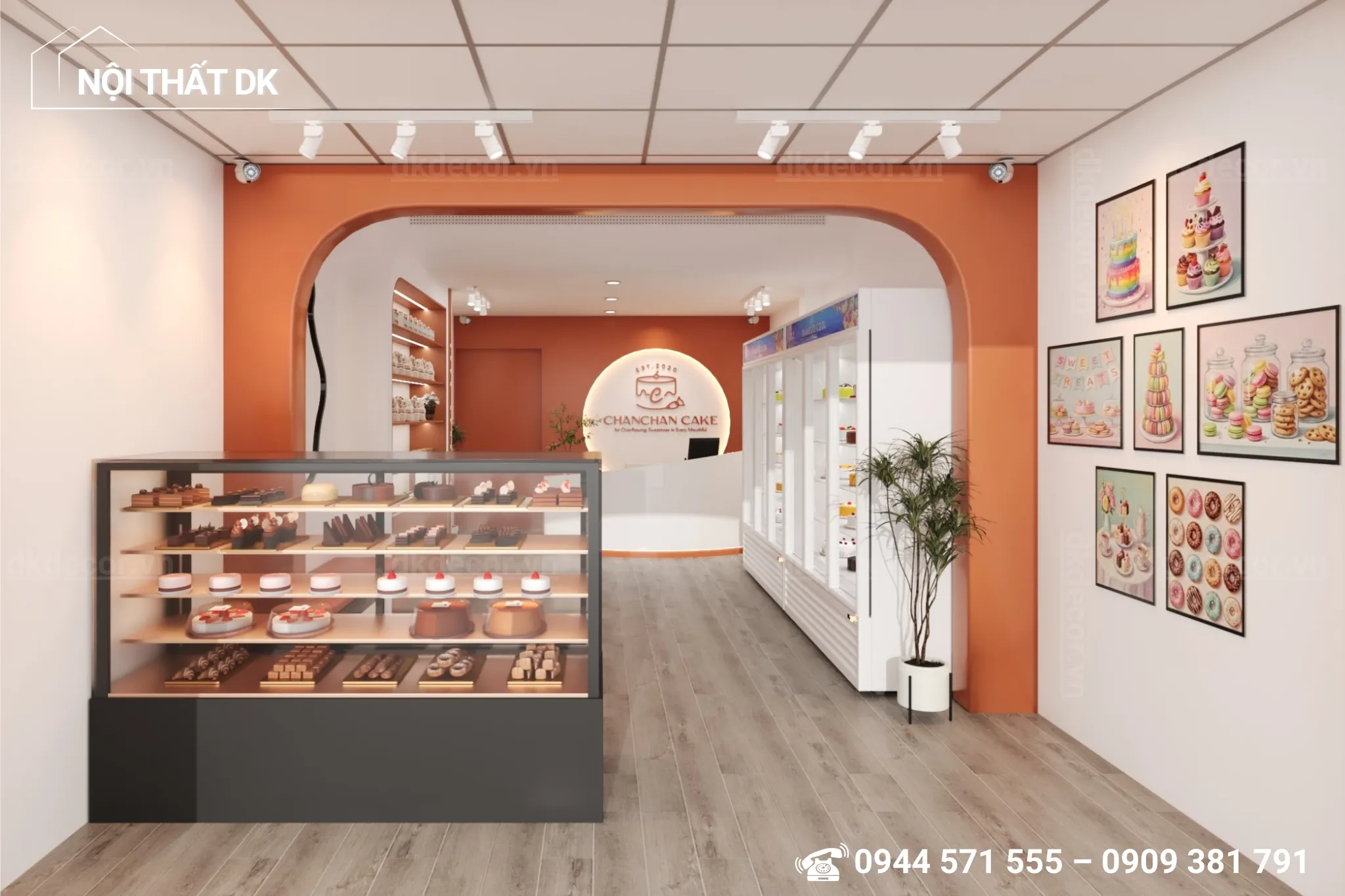 thiết kế tiệm bánh chanchan cake tây ninh