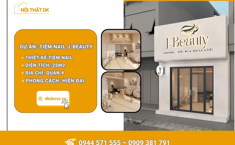 Thiết Kế Tiệm Nail J-Beauty Quận 4