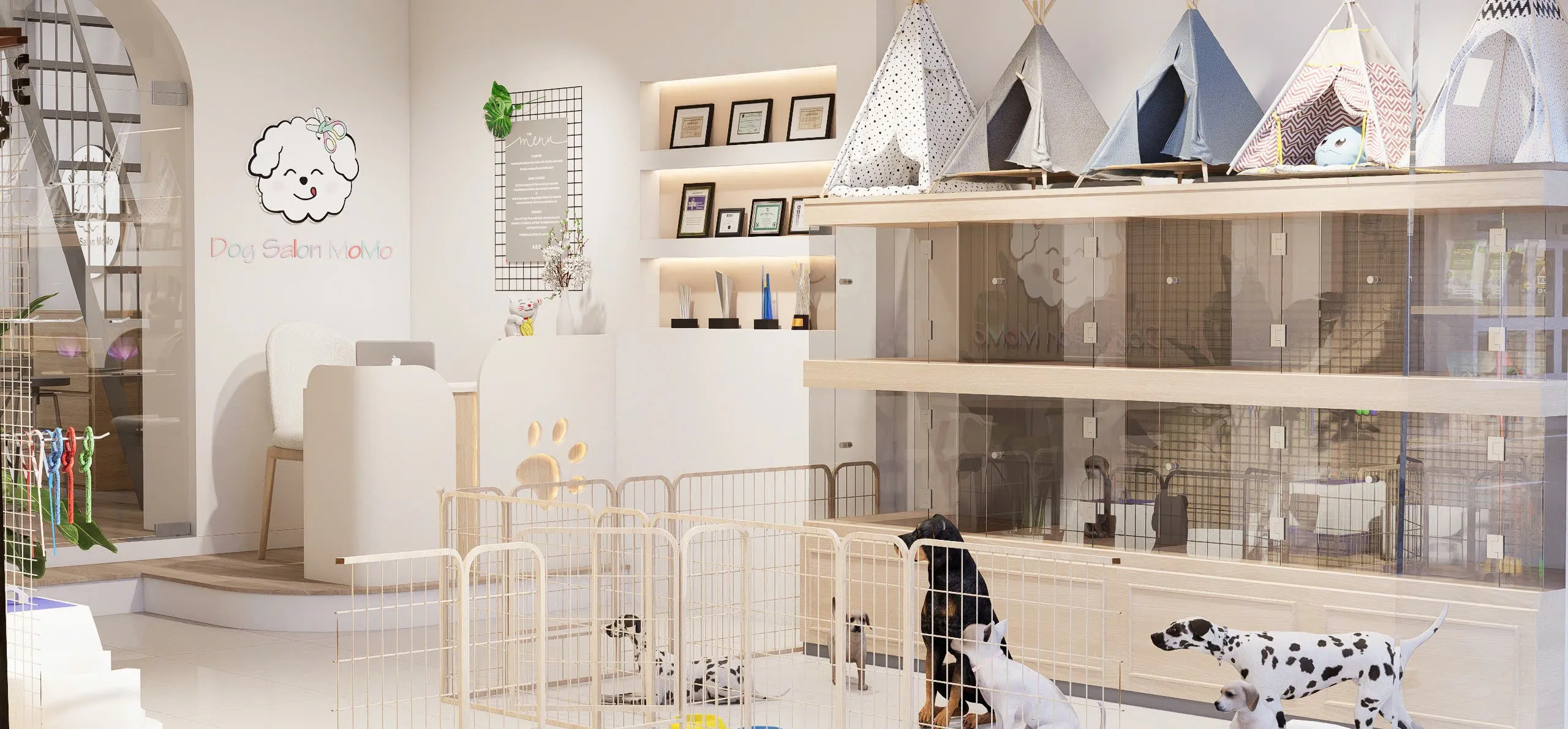mẫu thiết kế shop thú cưng petshop đẹp tại tphcm