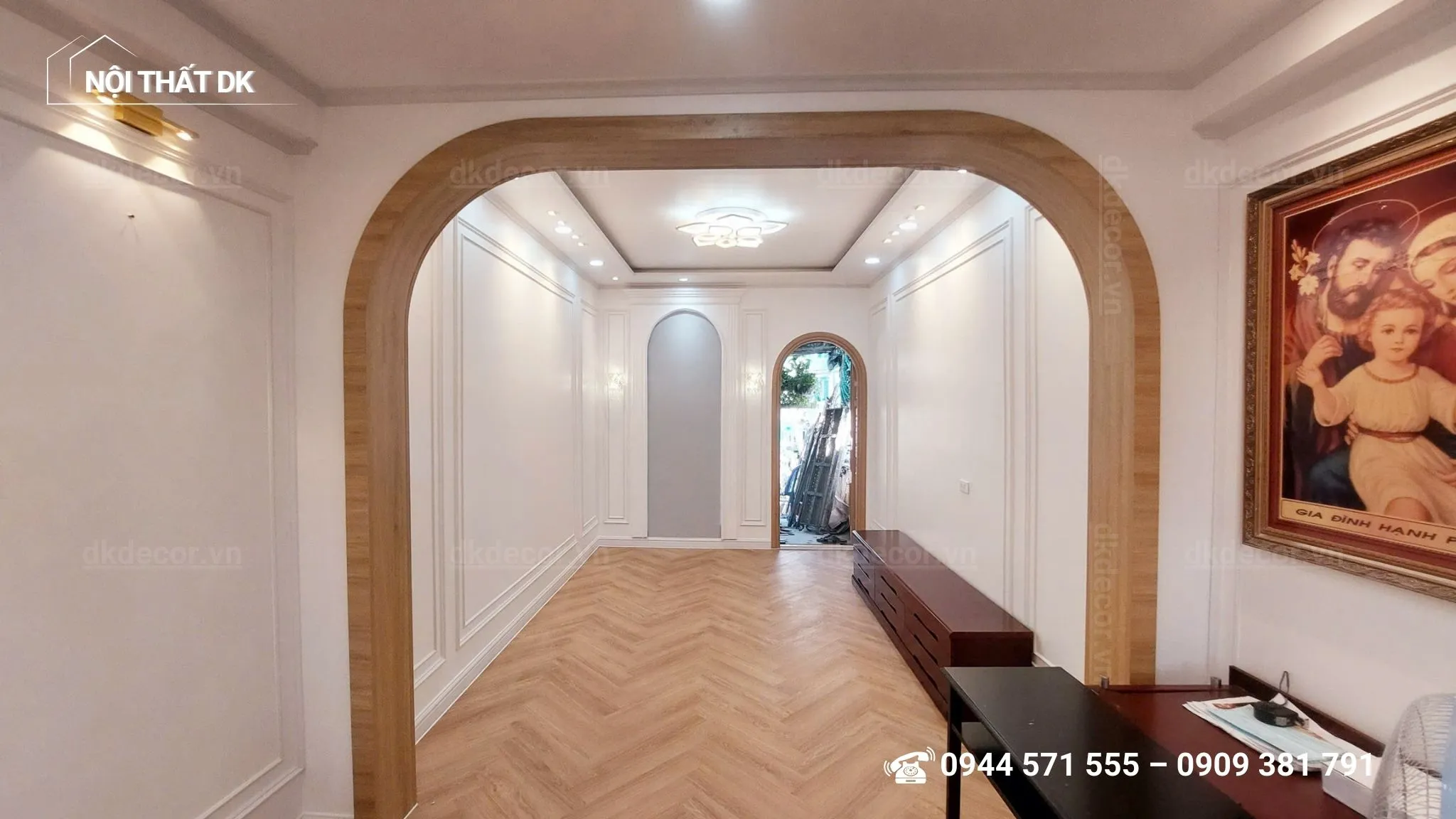 cải tạo thi công phòng khách 30m2 tại thủ đức 