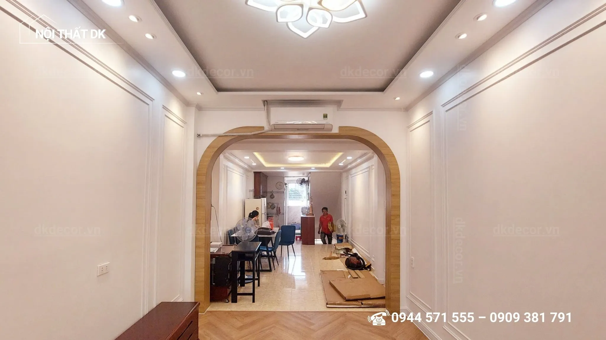 cải tạo thi công phòng khách 30m2 tại thủ đức 