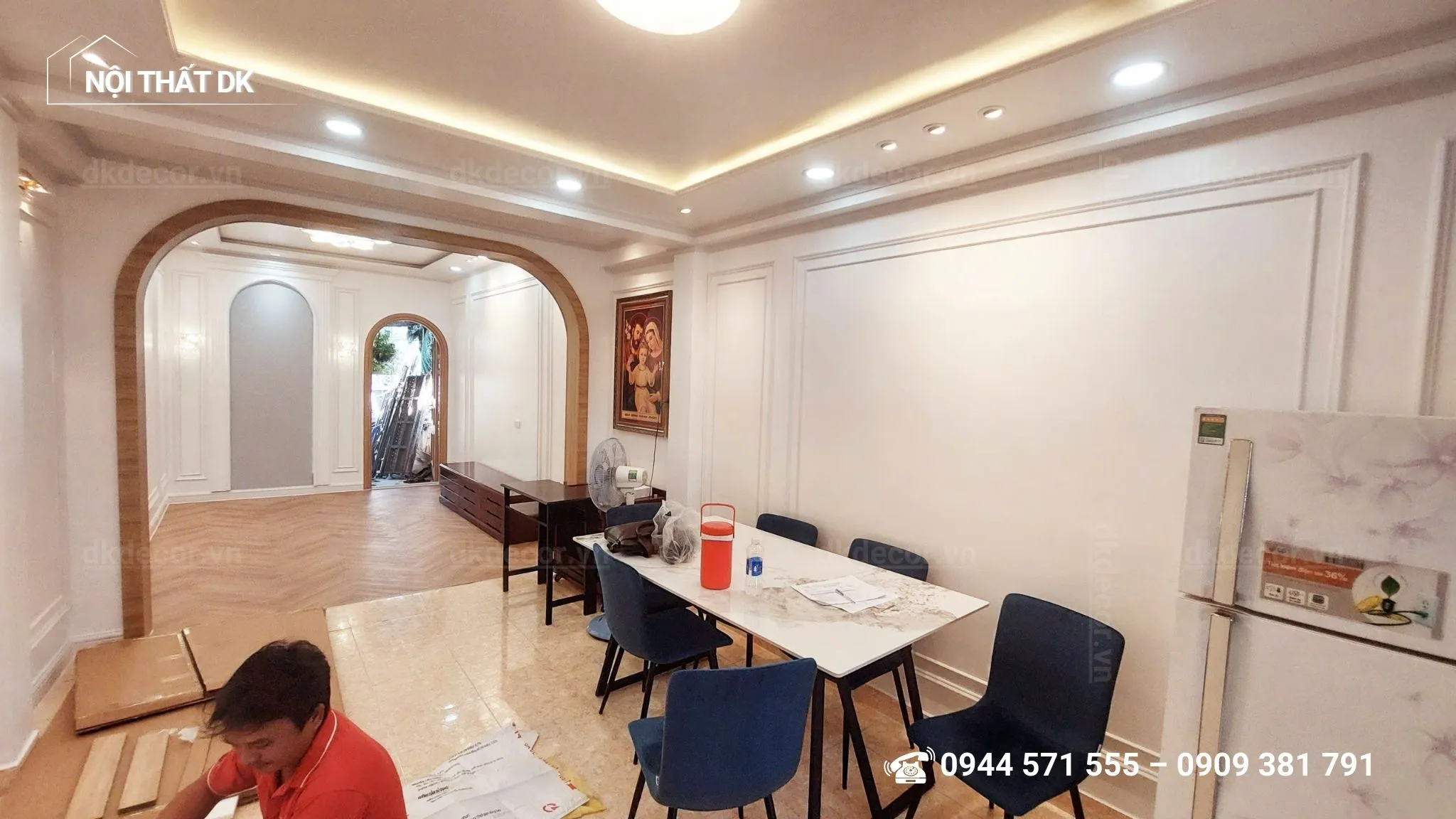 cải tạo thi công phòng khách 30m2 tại thủ đức 