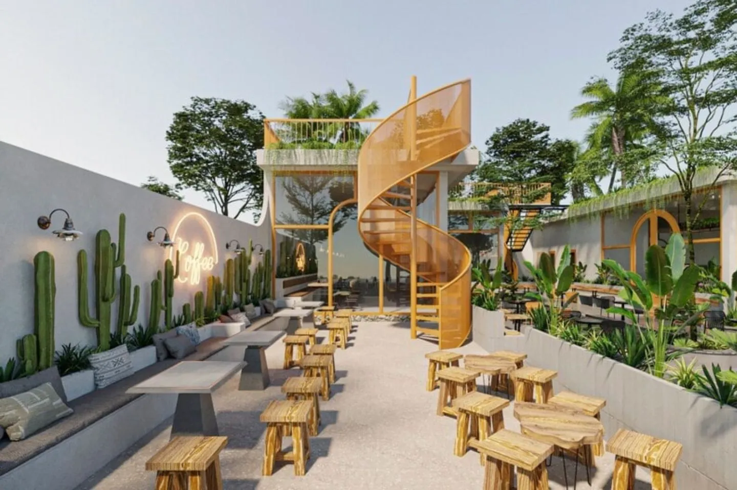 50 mẫu thiết kế quán cafe ngoài trời tại thủ đức