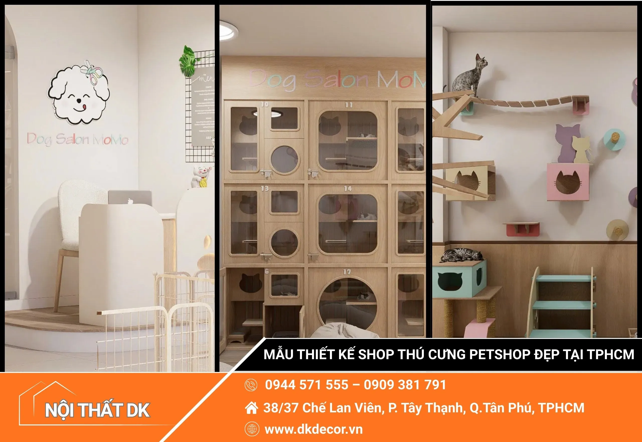 Mẫu Thiết Kế Shop Thú Cưng Petshop Đẹp TPHCM 