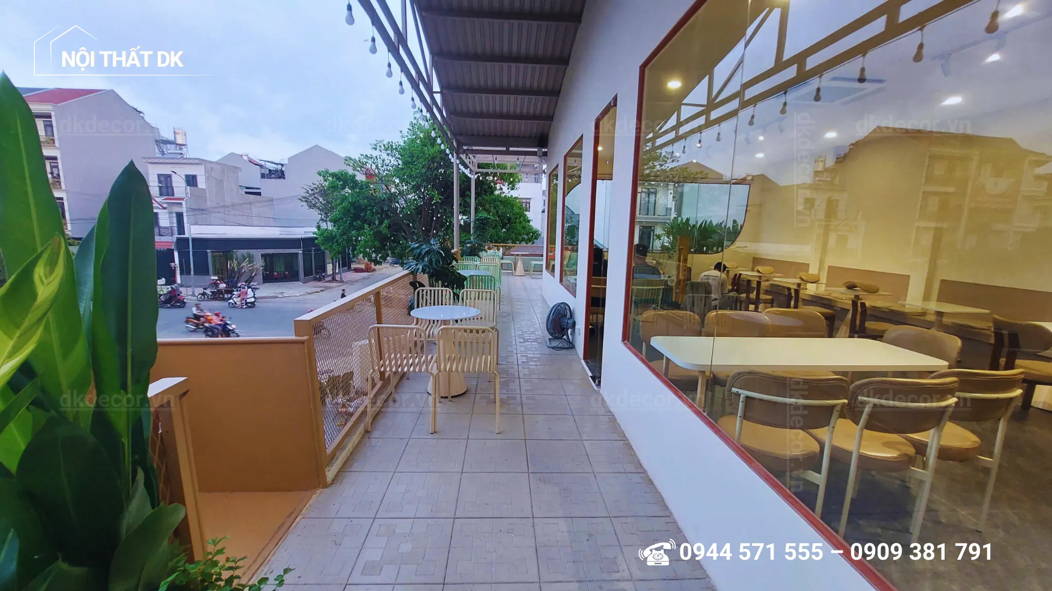 thi công quán cafe hichi kdc êm đềm, thủ đức - nội thất dk