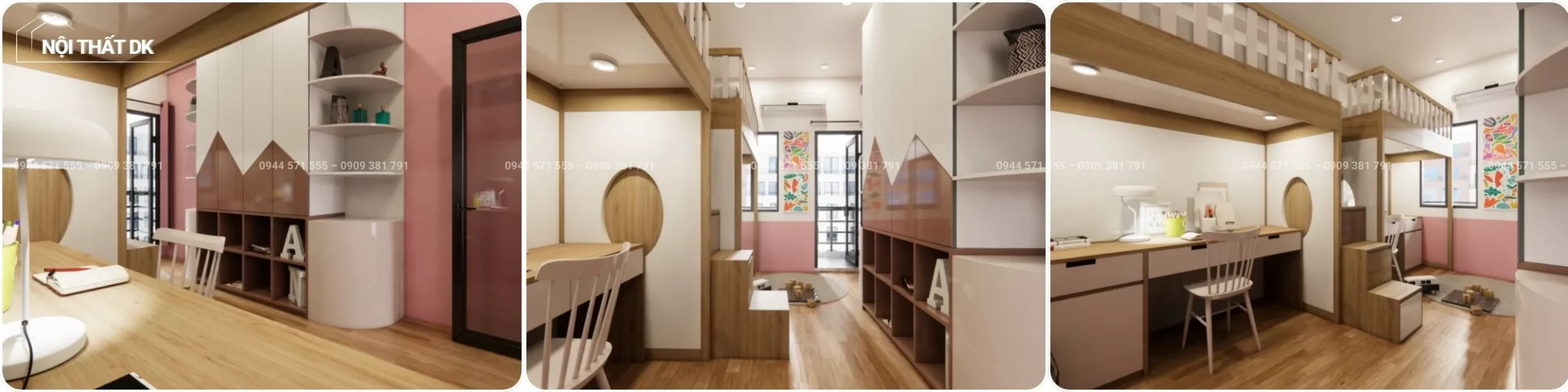 thiết kế nội thất phòng ngủ CMT8 quận 10 nội thất DK