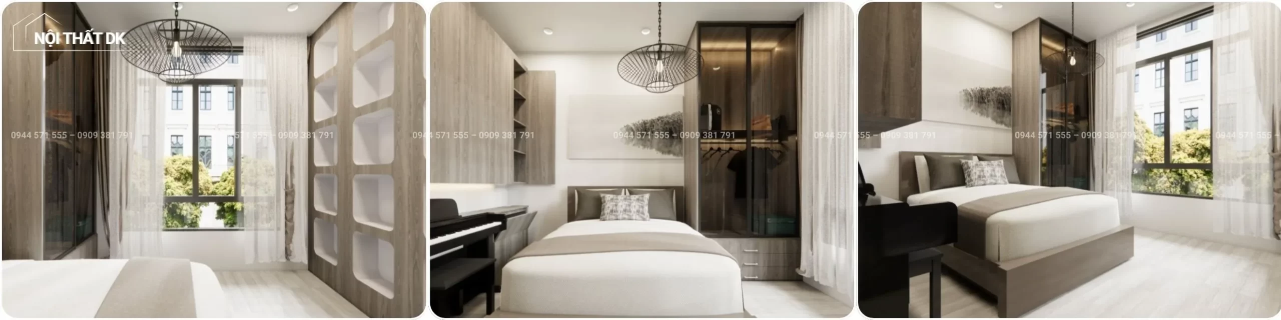 thiết kế nội thất phòng ngủ nội thất dk 