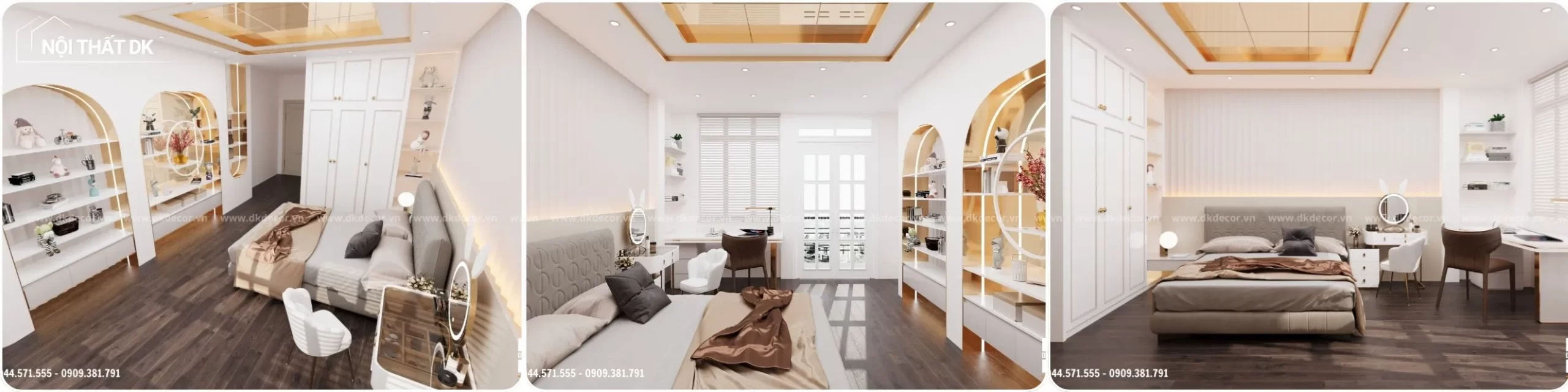 thiết kế phòng ngủ tại gò vấp nội thất dk 