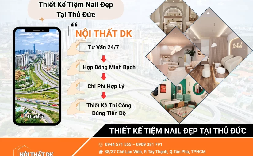 Thiết Kế Tiệm Nail Tại Thủ Đức