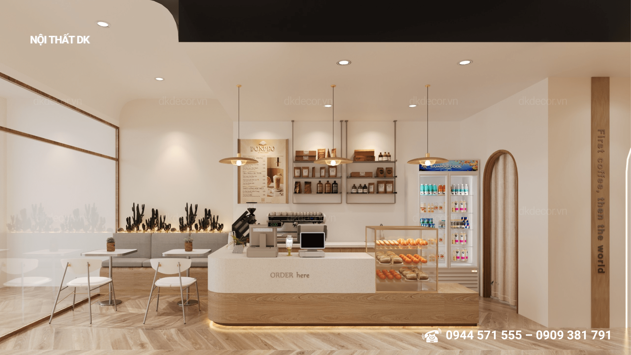 Thiết Kế Tiệm Trà PONPEO Tại Thủ Dầu 1 - Bình Dương Thiết Kế Tiệm Trà PONPEO Tại Thủ Dầu 1 - Bình Dương