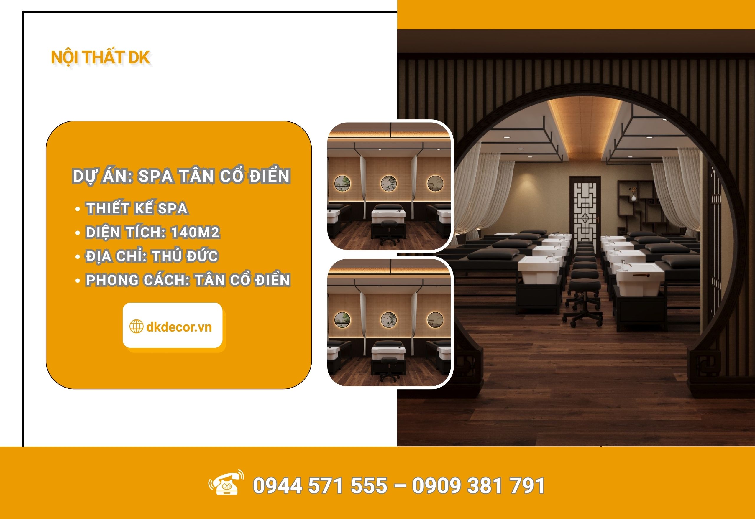 Thiết Kế Spa Chị Bích Thủ Đức 140m2 