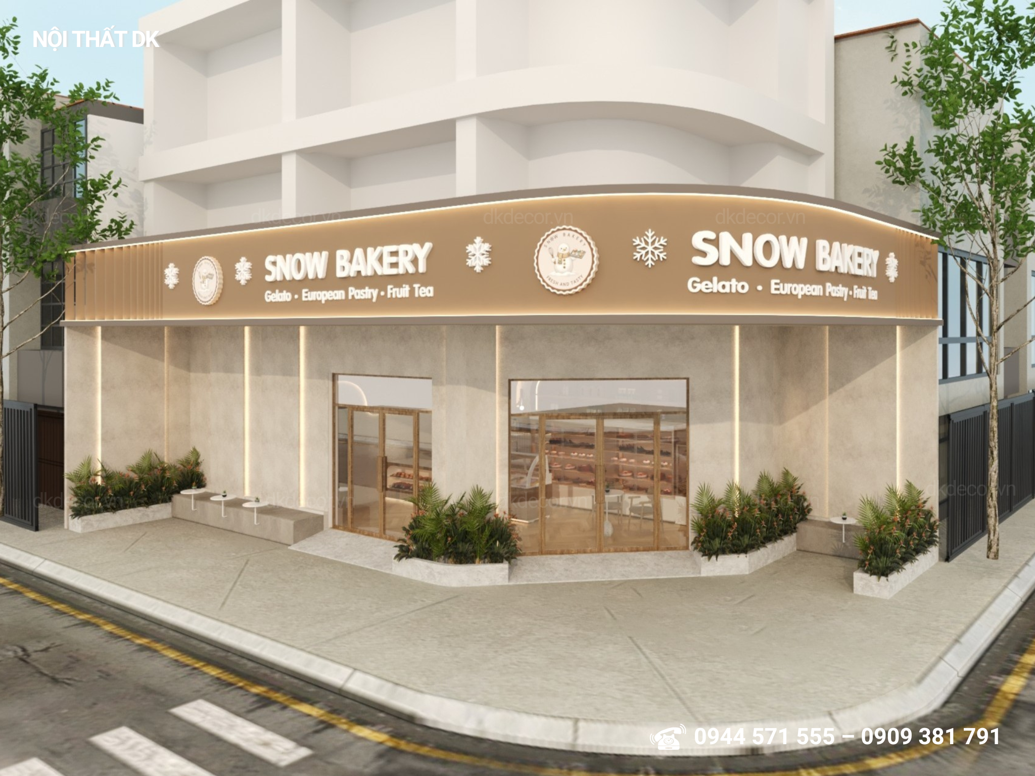 Thiết Kế Tiệm Bánh Snow Bakery Tây Ninh 30m2