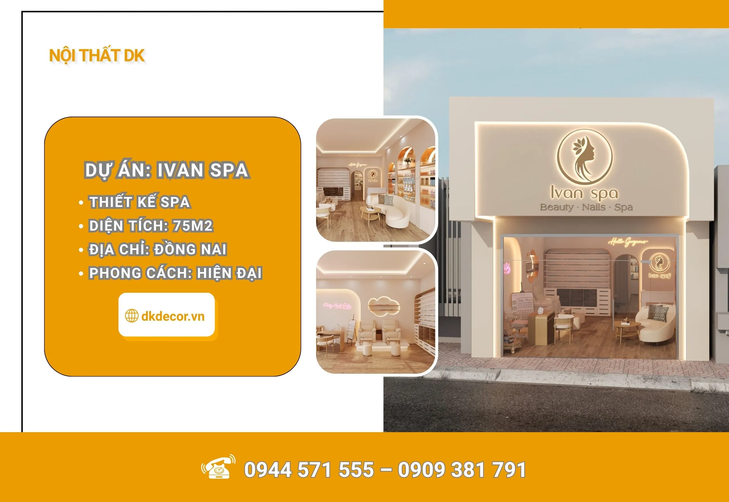 [Dự Án] Thiết Kế Nội Thất IVANSPA – Đồng Nai 