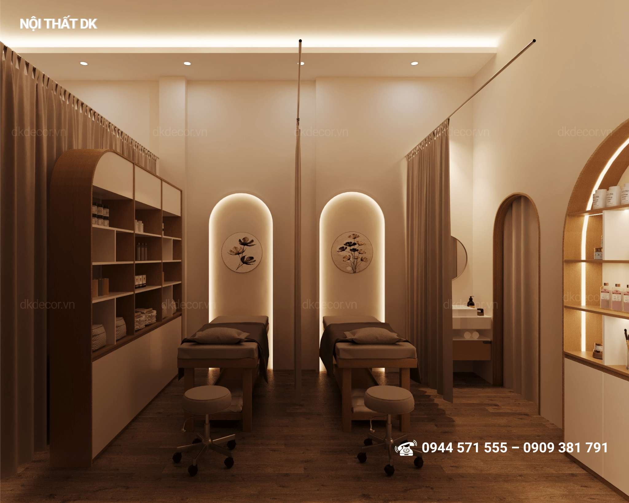 [Dự Án Nội Thất DK] Thiết Kế Nội Thất Ivan Spa diện tích 75m2 tại Biên Hòa - Đồng Nai
