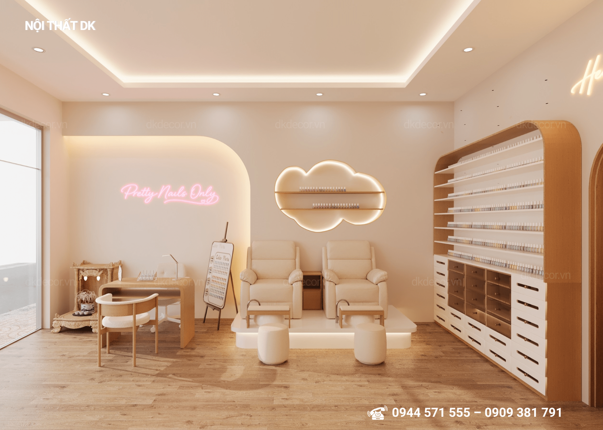 [Dự Án Nội Thất DK] Thiết Kế Nội Thất Ivan Spa diện tích 75m2 tại Biên Hòa - Đồng Nai