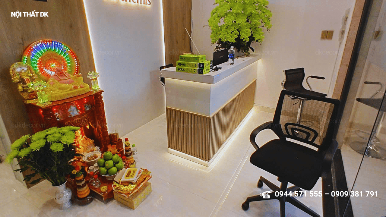 thi công nội thất văn phòng Arthemis tại kdc Vạn Phúc 60m2