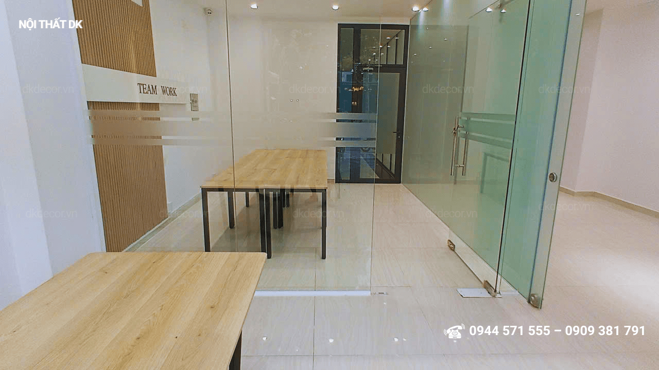 thi công nội thất văn phòng Arthemis tại kdc Vạn Phúc 60m2