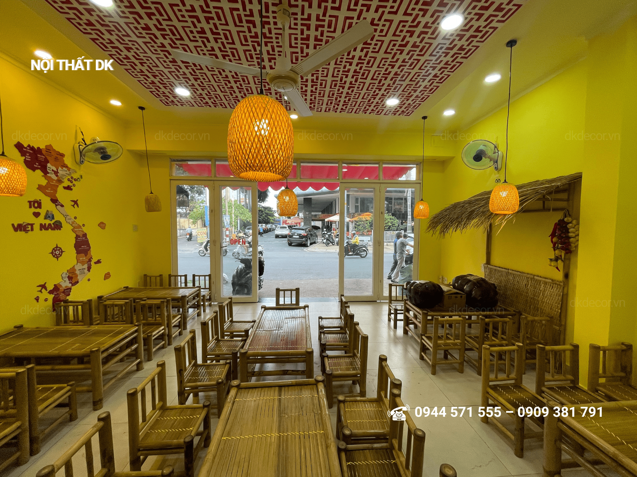 thi công quán bún đậu mắm tôm - ĐẬU YÊU
