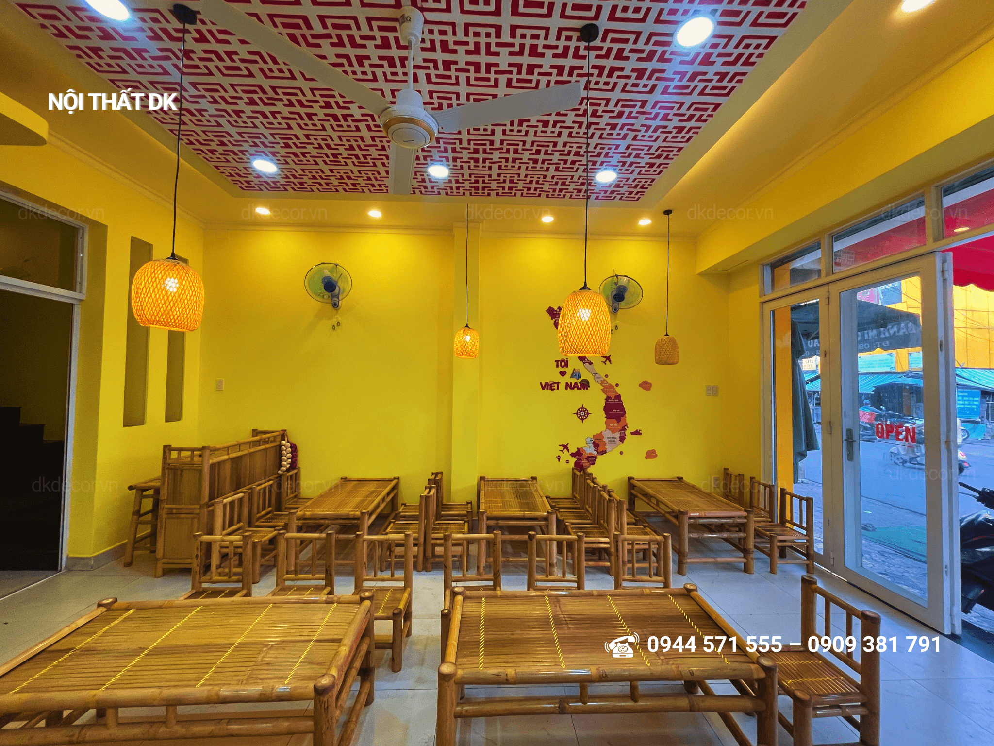 thi công quán bún đậu mắm tôm - ĐẬU YÊU