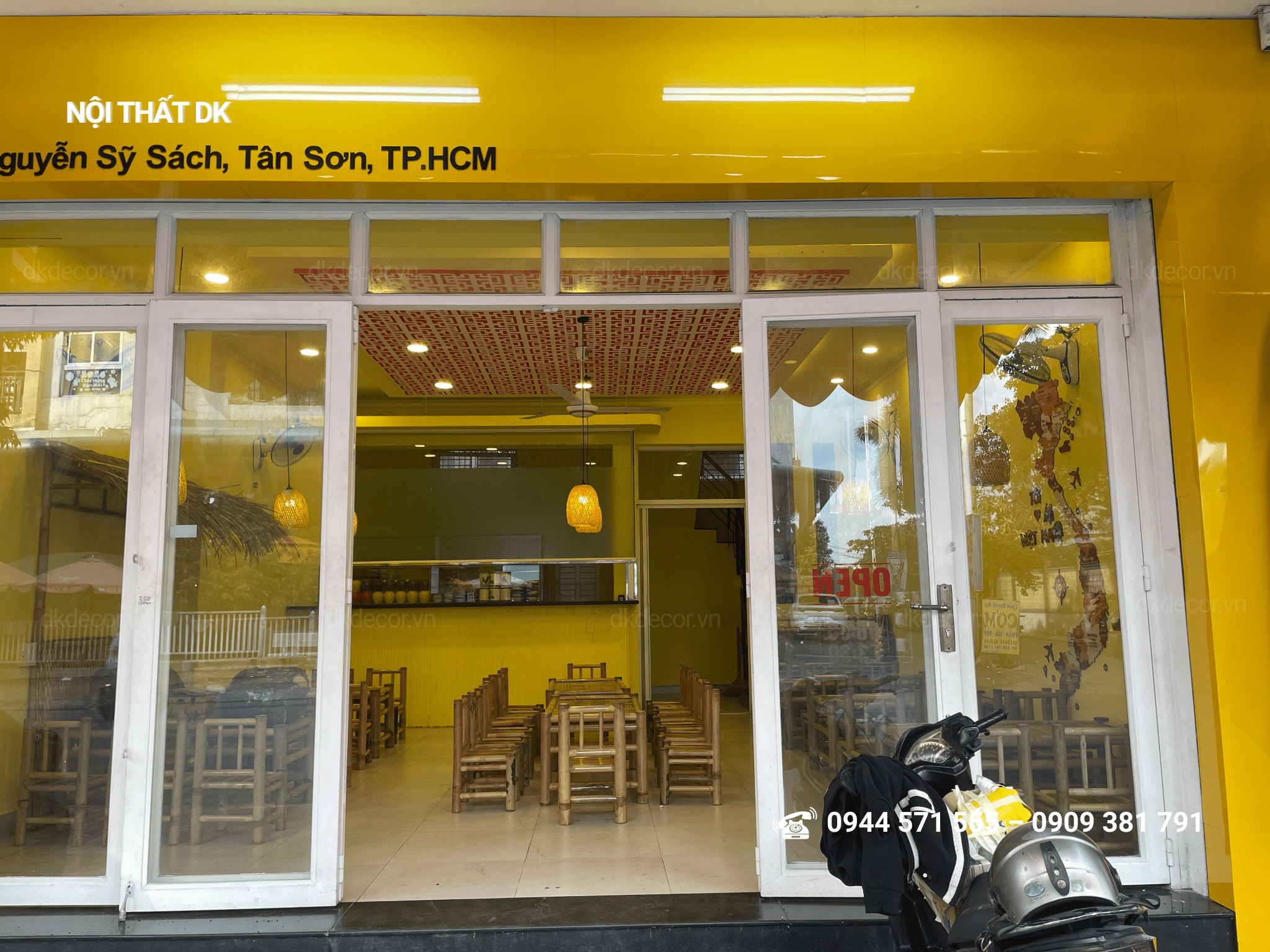 thi công quán bún đậu mắm tôm - ĐẬU YÊU