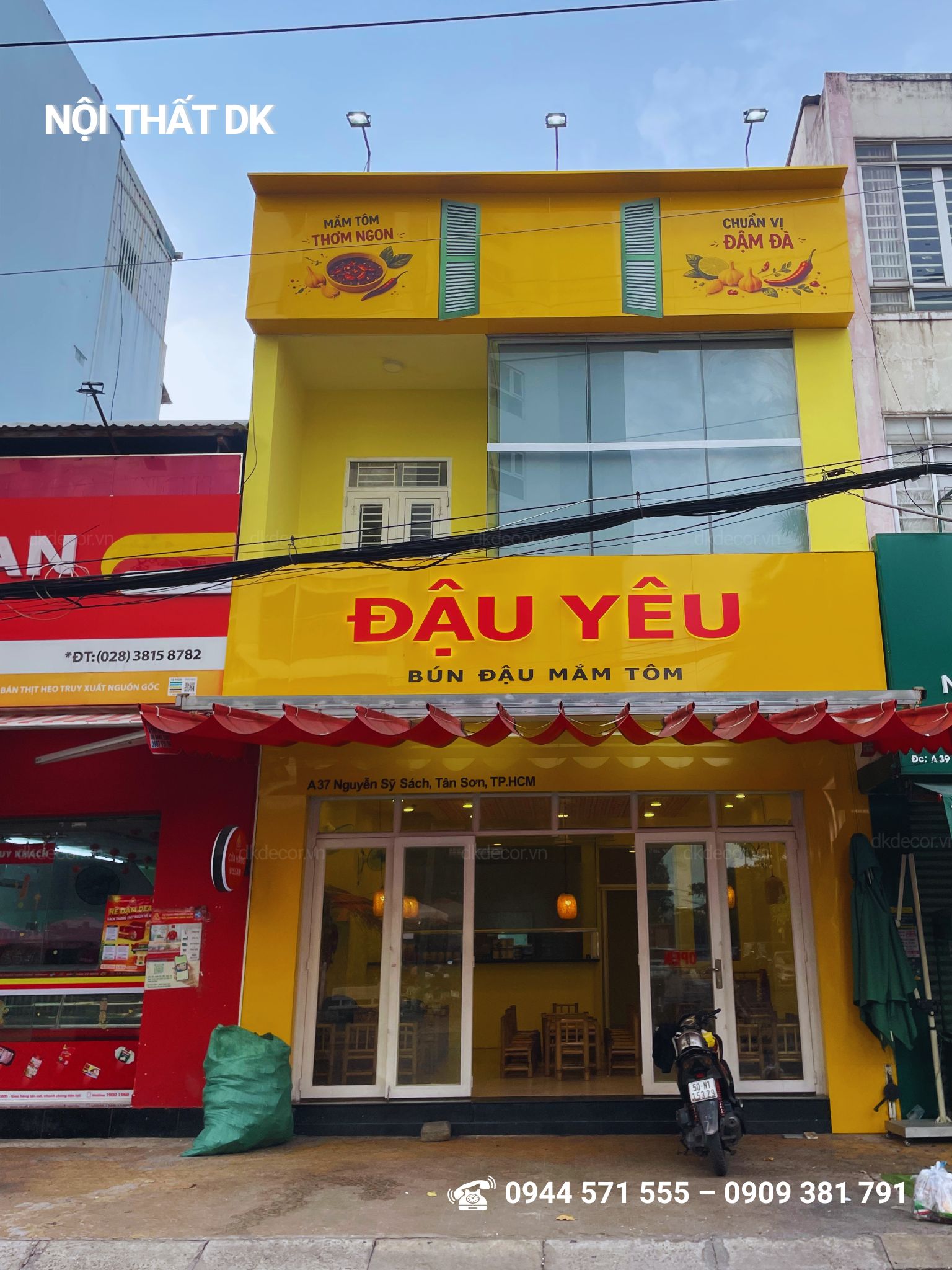 thi công quán bún đậu mắm tôm - ĐẬU YÊU