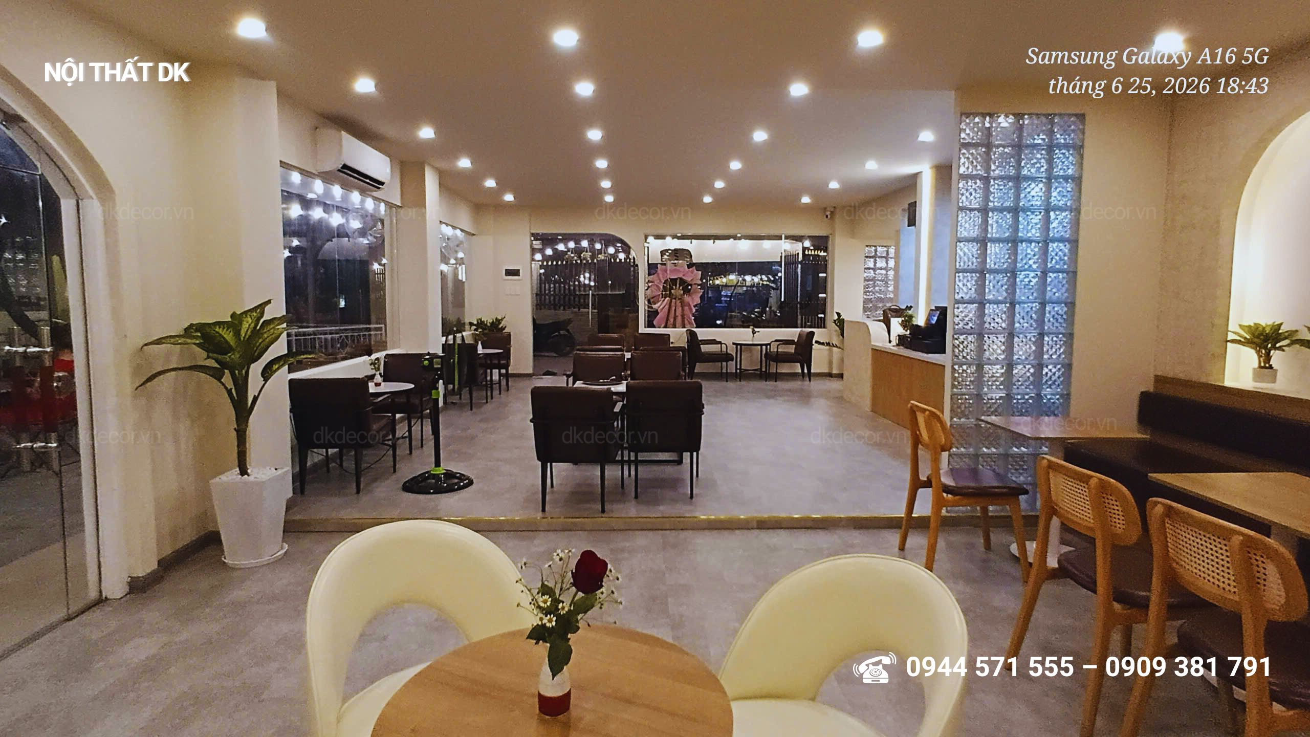 Thi công quán coffee Timiso tại Long Thành, Đồng Nai