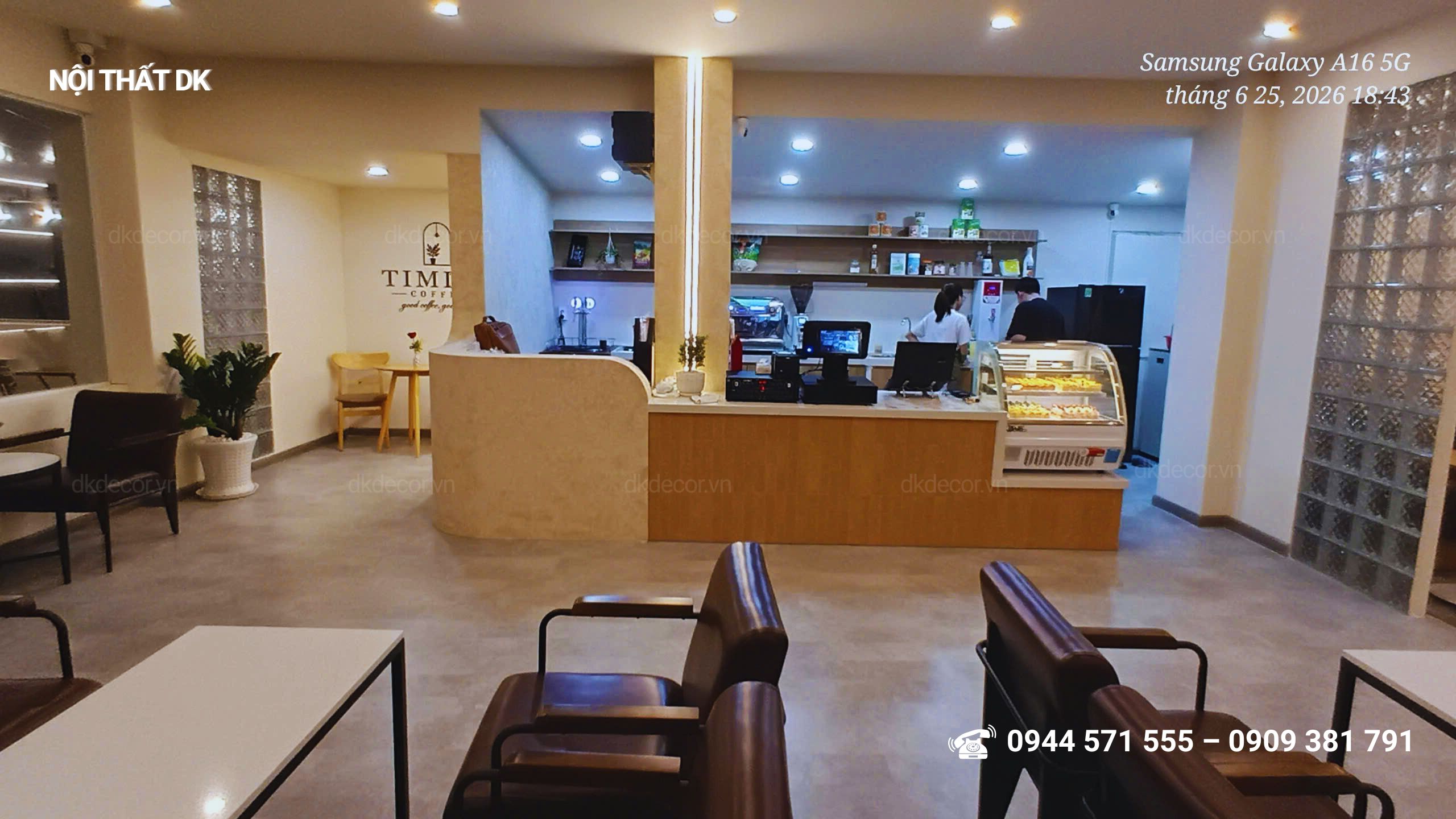 Thi công quán coffee Timiso tại Long Thành, Đồng Nai