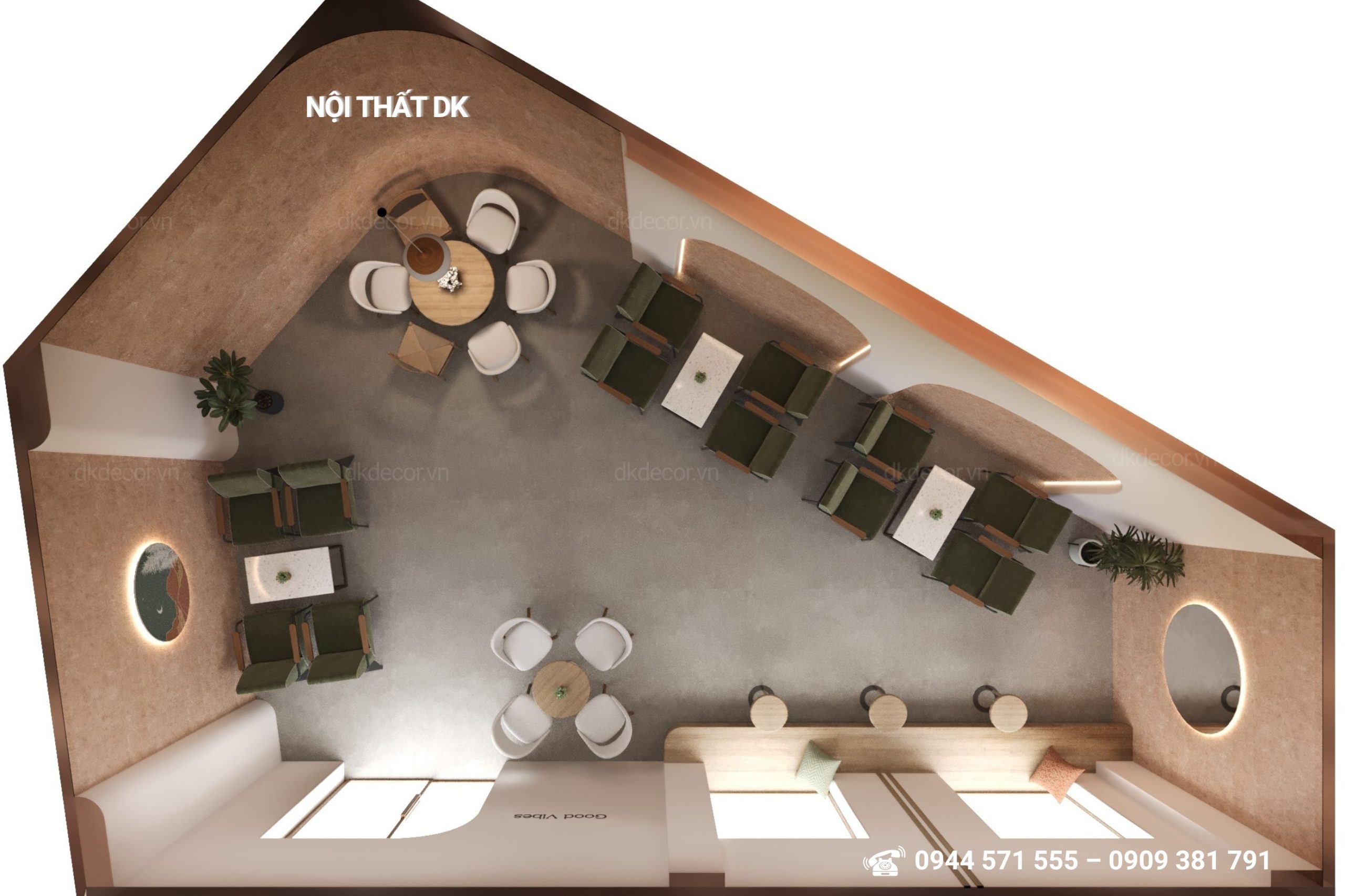 thiết kế quán coffee Timiso - Long Thành, Đồng Nai